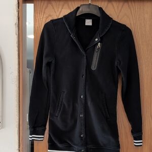 Nike Black Sportswear Button Up Cotton Coat